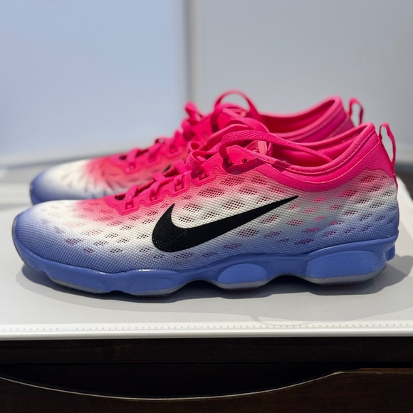 Nike Runners, Pink/White/Purple, Size 8.5 Ladies - Picture 1 of 4